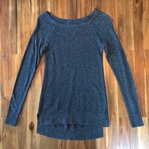 American Eagle Charcoal Black Crewneck Sweater